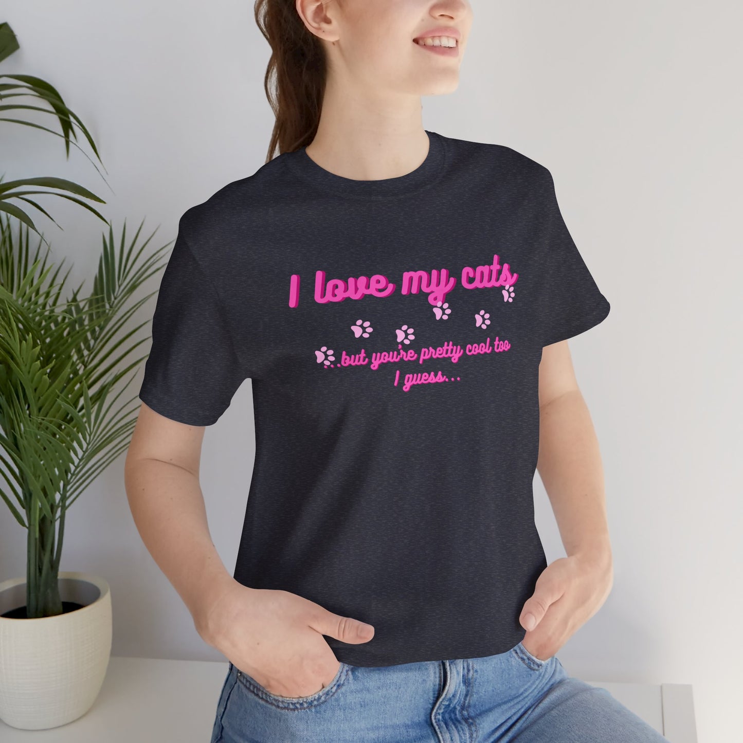 Cute Cat Lover Tee | I Love My Cats T-Shirt for Pet Owners | Great Gift for Cat Lovers | Animal Lover Apparel