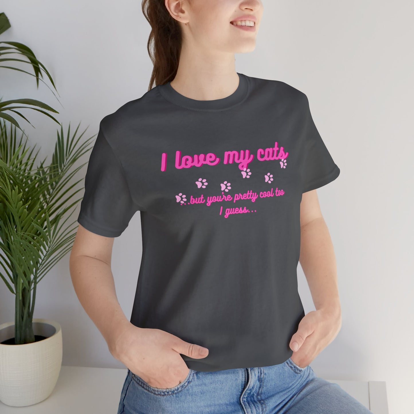 Cute Cat Lover Tee | I Love My Cats T-Shirt for Pet Owners | Great Gift for Cat Lovers | Animal Lover Apparel