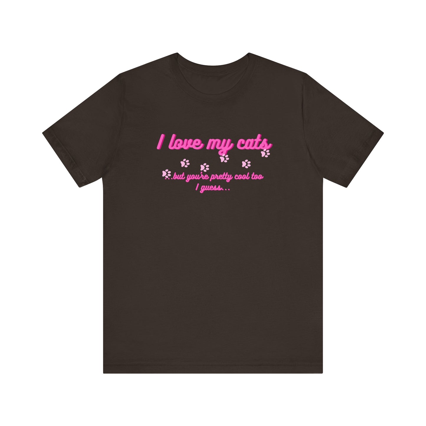 Cute Cat Lover Tee | I Love My Cats T-Shirt for Pet Owners | Great Gift for Cat Lovers | Animal Lover Apparel