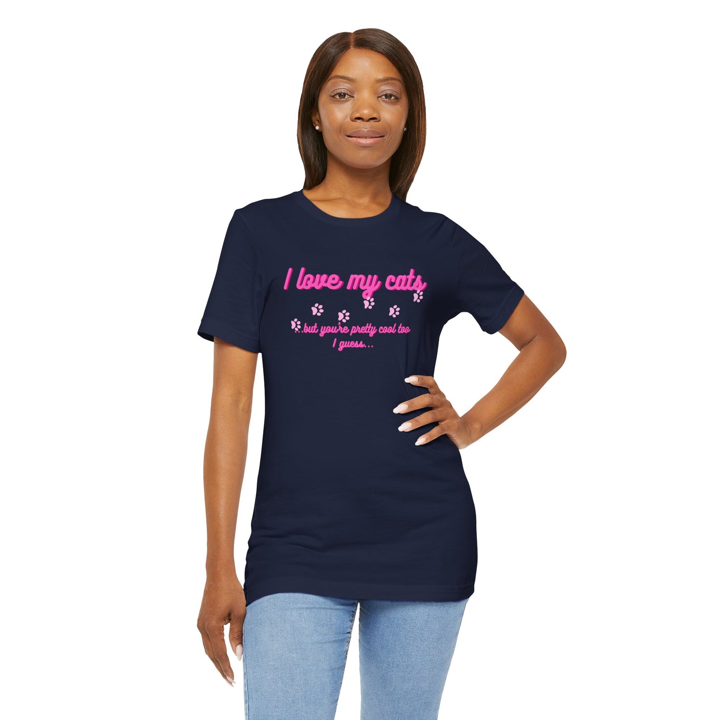 Cute Cat Lover Tee | I Love My Cats T-Shirt for Pet Owners | Great Gift for Cat Lovers | Animal Lover Apparel