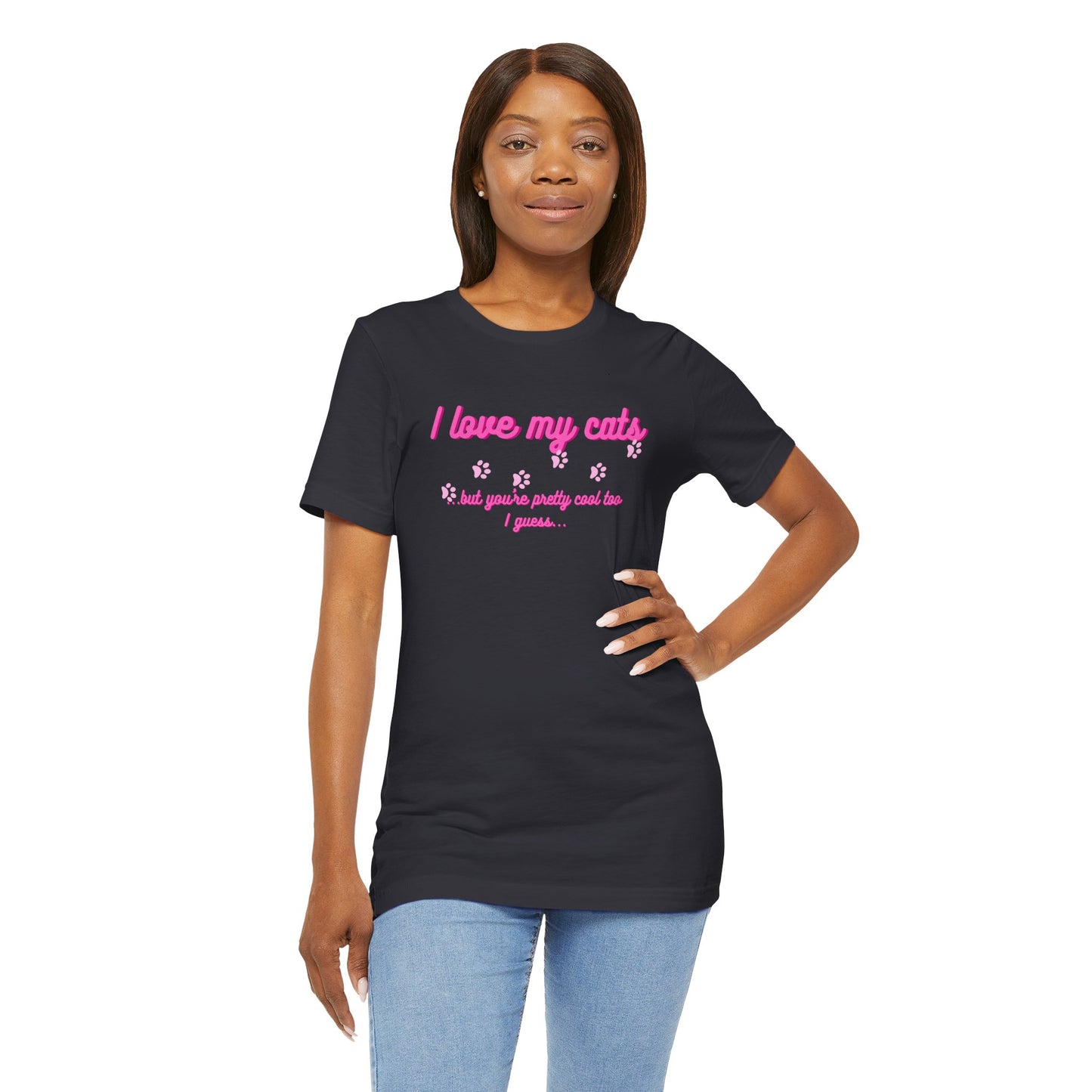 Cute Cat Lover Tee | I Love My Cats T-Shirt for Pet Owners | Great Gift for Cat Lovers | Animal Lover Apparel