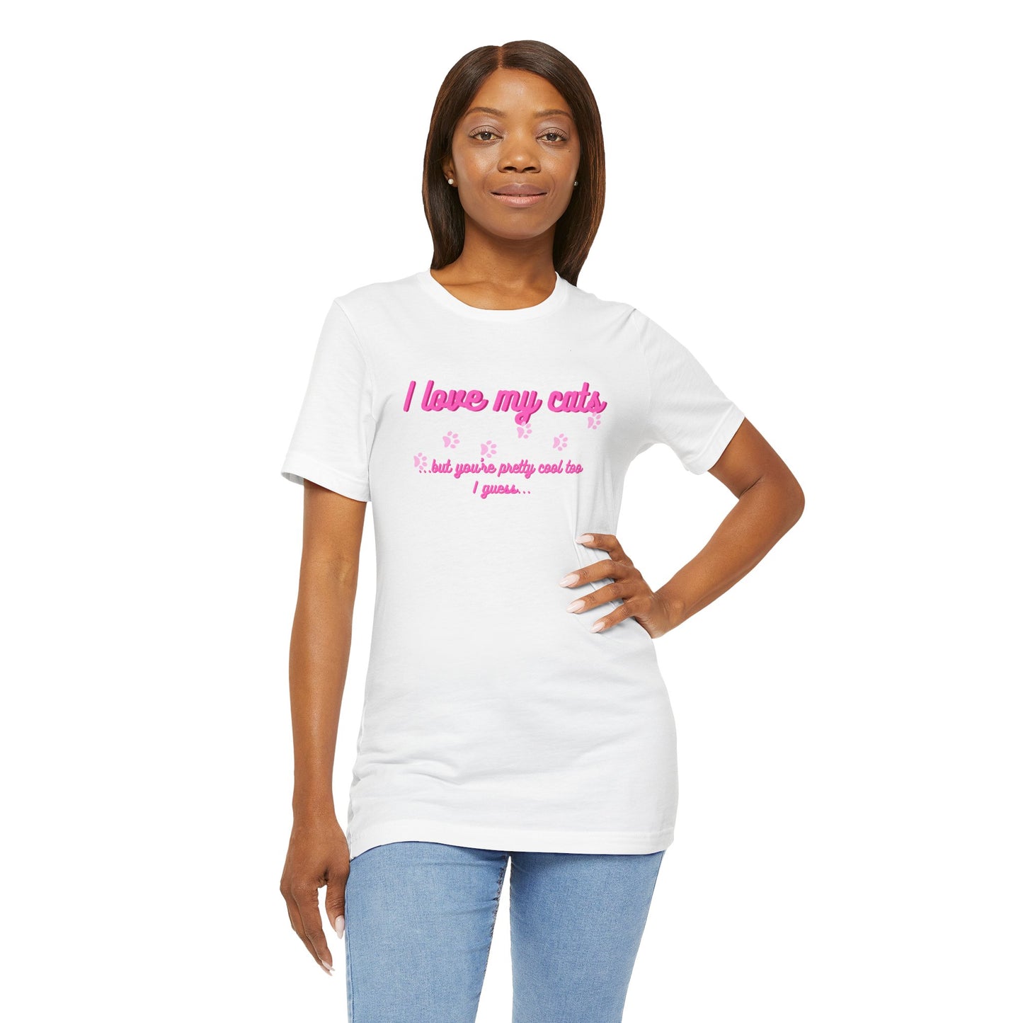 Cute Cat Lover Tee | I Love My Cats T-Shirt for Pet Owners | Great Gift for Cat Lovers | Animal Lover Apparel