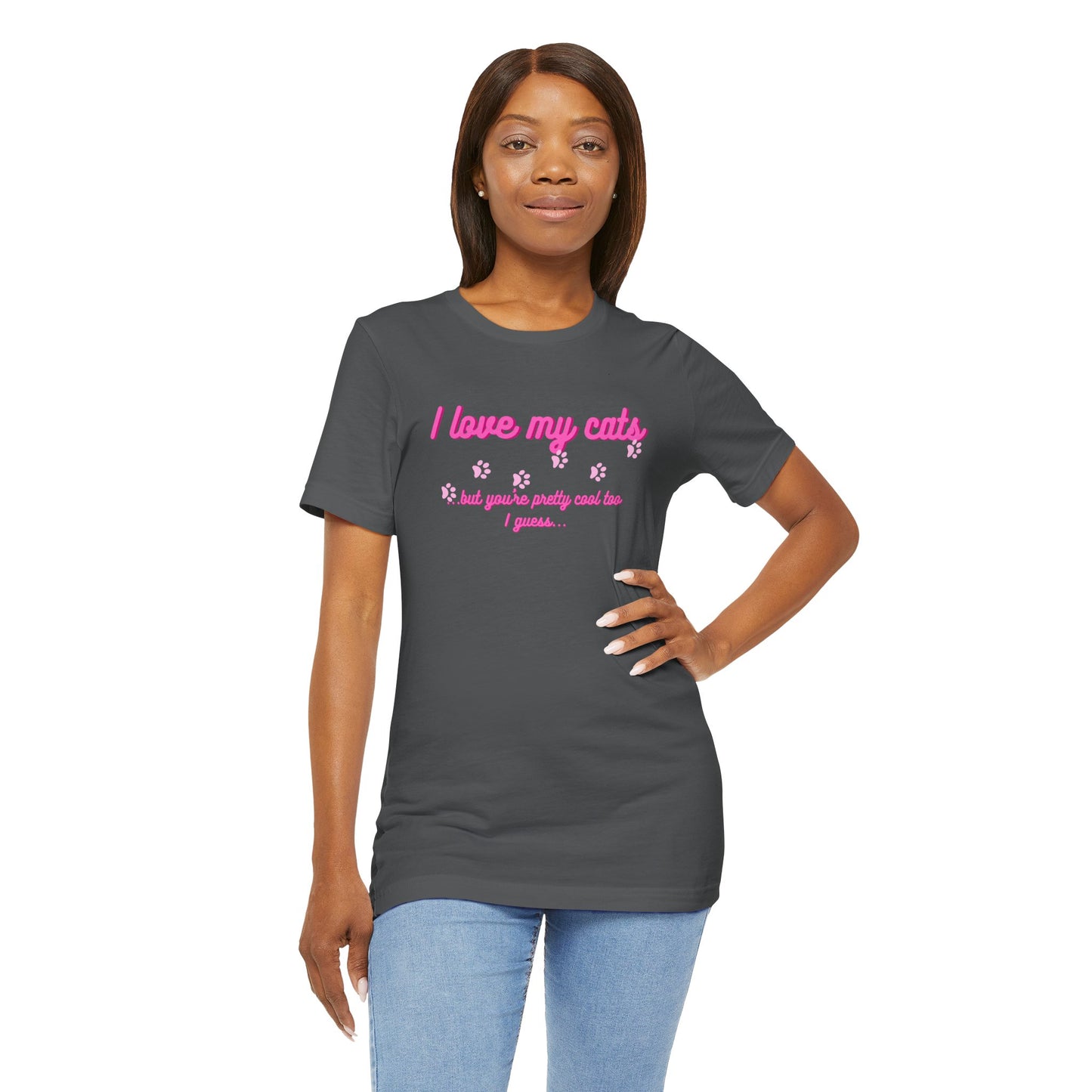 Cute Cat Lover Tee | I Love My Cats T-Shirt for Pet Owners | Great Gift for Cat Lovers | Animal Lover Apparel
