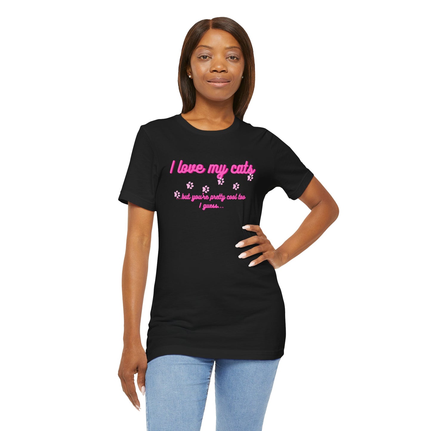 Cute Cat Lover Tee | I Love My Cats T-Shirt for Pet Owners | Great Gift for Cat Lovers | Animal Lover Apparel