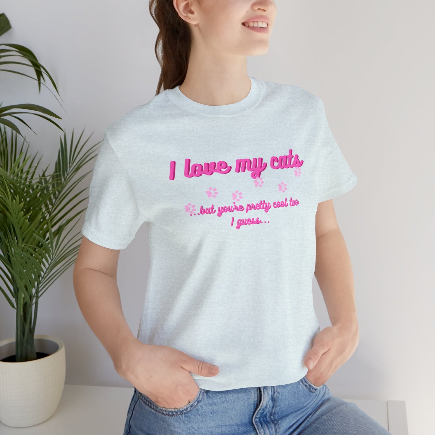 Cute Cat Lover Tee | I Love My Cats T-Shirt for Pet Owners | Great Gift for Cat Lovers | Animal Lover Apparel