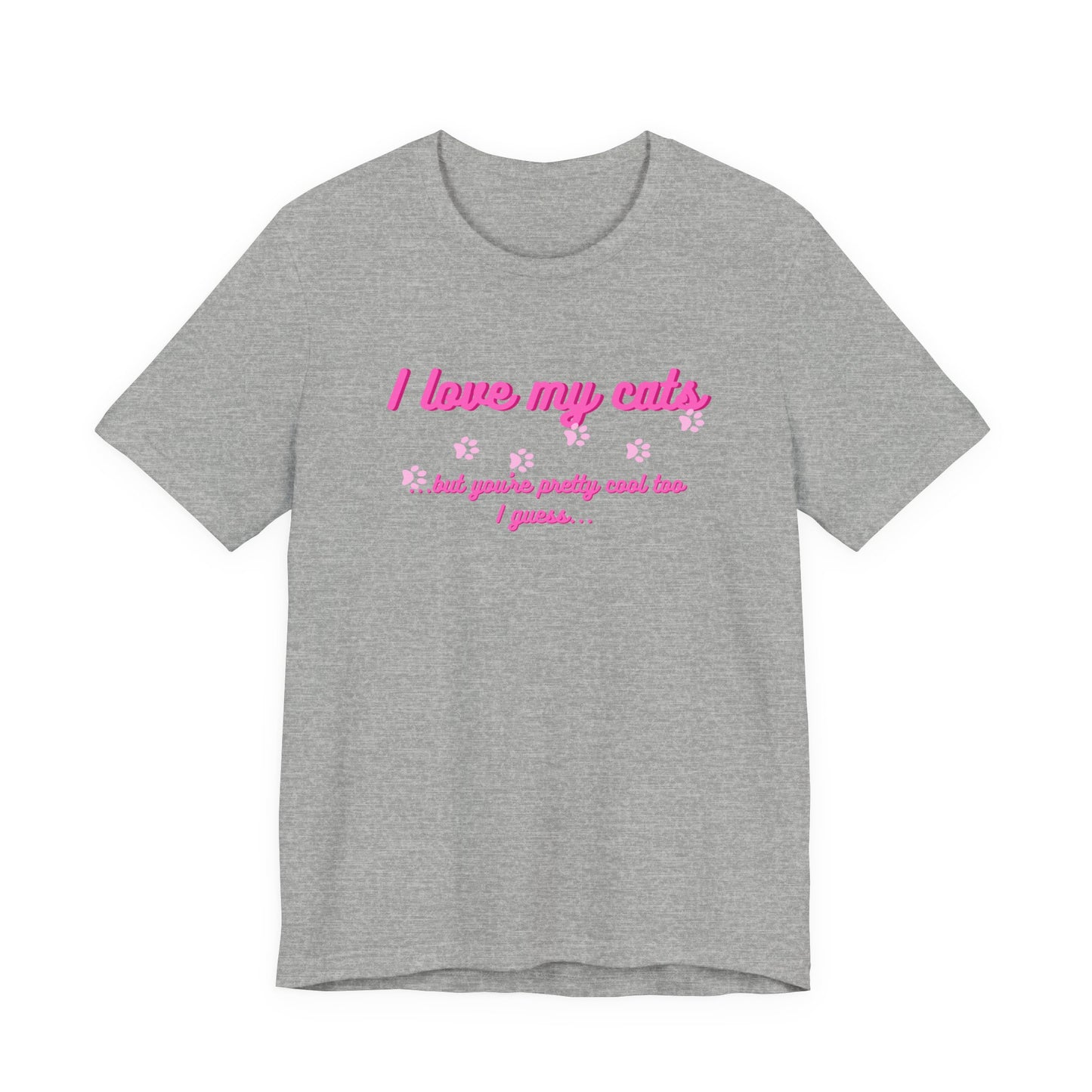 Cute Cat Lover Tee | I Love My Cats T-Shirt for Pet Owners | Great Gift for Cat Lovers | Animal Lover Apparel