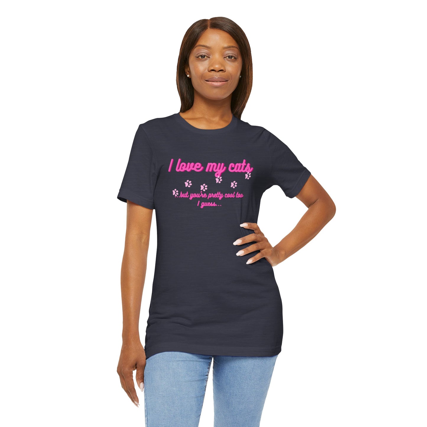 Cute Cat Lover Tee | I Love My Cats T-Shirt for Pet Owners | Great Gift for Cat Lovers | Animal Lover Apparel