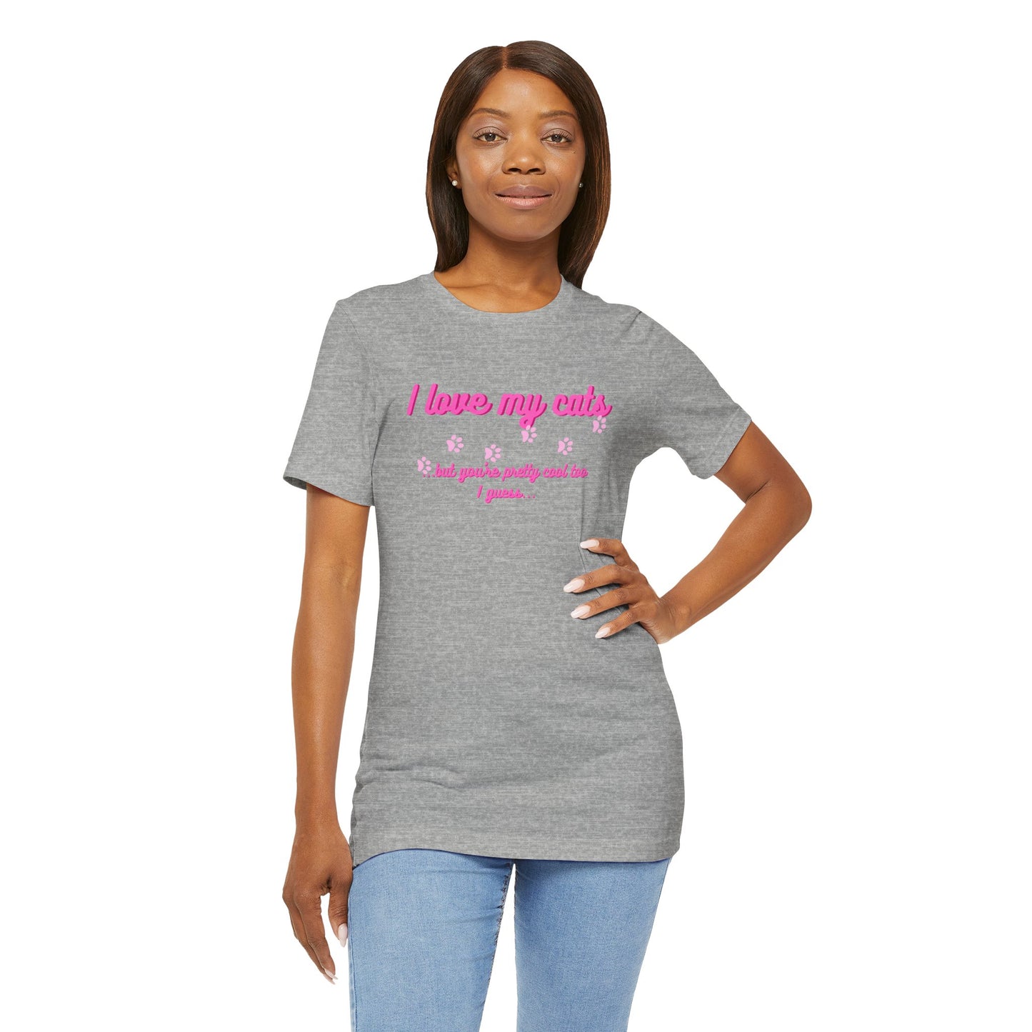 Cute Cat Lover Tee | I Love My Cats T-Shirt for Pet Owners | Great Gift for Cat Lovers | Animal Lover Apparel
