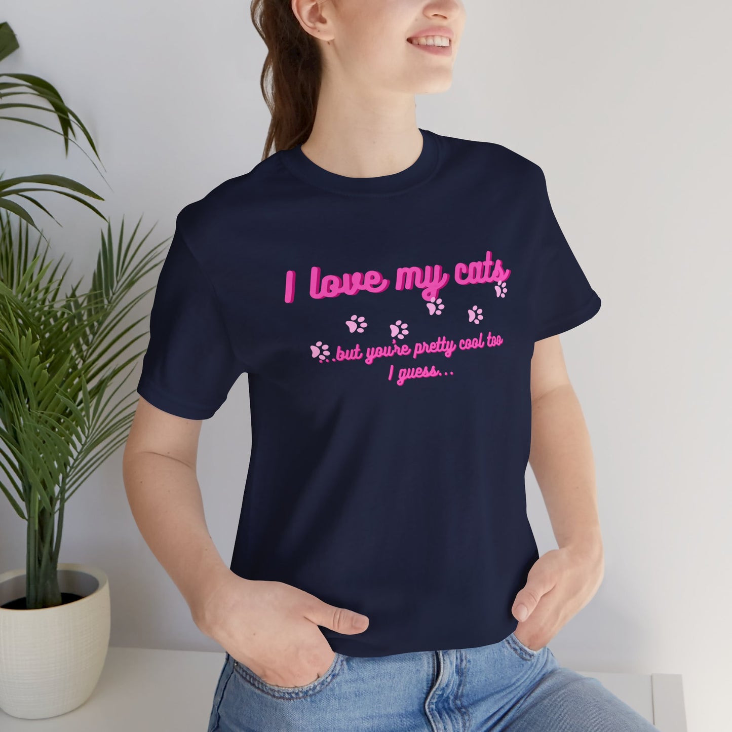 Cute Cat Lover Tee | I Love My Cats T-Shirt for Pet Owners | Great Gift for Cat Lovers | Animal Lover Apparel