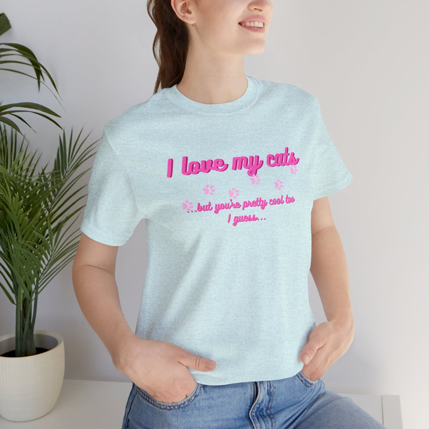 Cute Cat Lover Tee | I Love My Cats T-Shirt for Pet Owners | Great Gift for Cat Lovers | Animal Lover Apparel