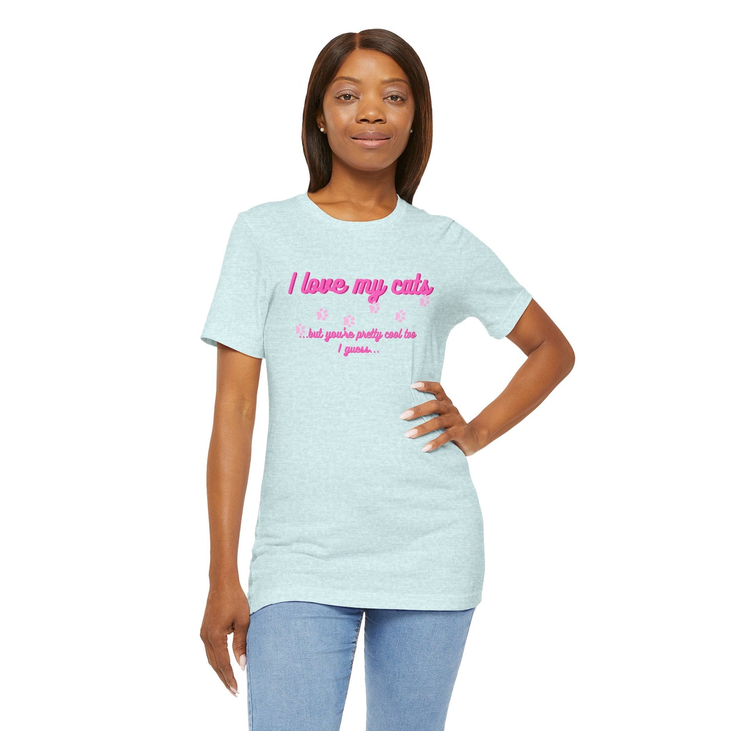Cute Cat Lover Tee | I Love My Cats T-Shirt for Pet Owners | Great Gift for Cat Lovers | Animal Lover Apparel