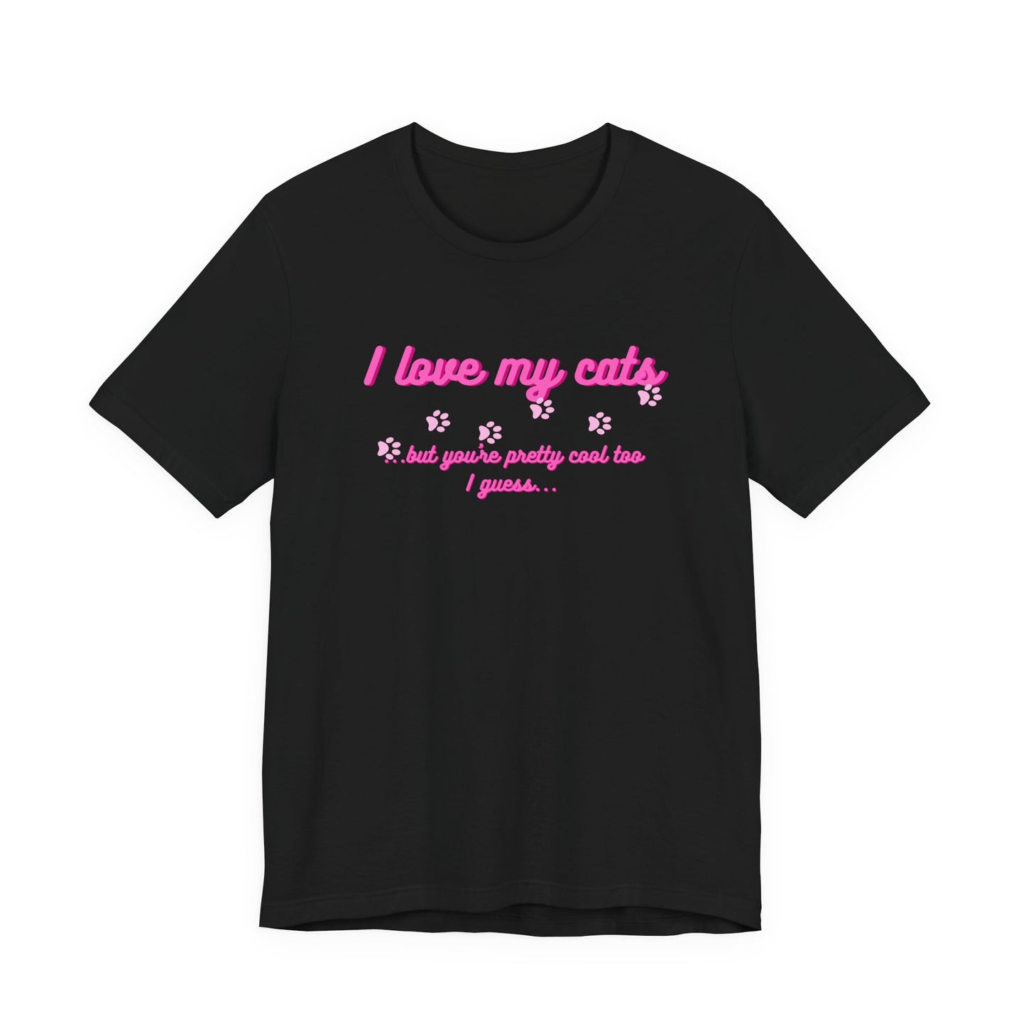 Cute Cat Lover Tee | I Love My Cats T-Shirt for Pet Owners | Great Gift for Cat Lovers | Animal Lover Apparel