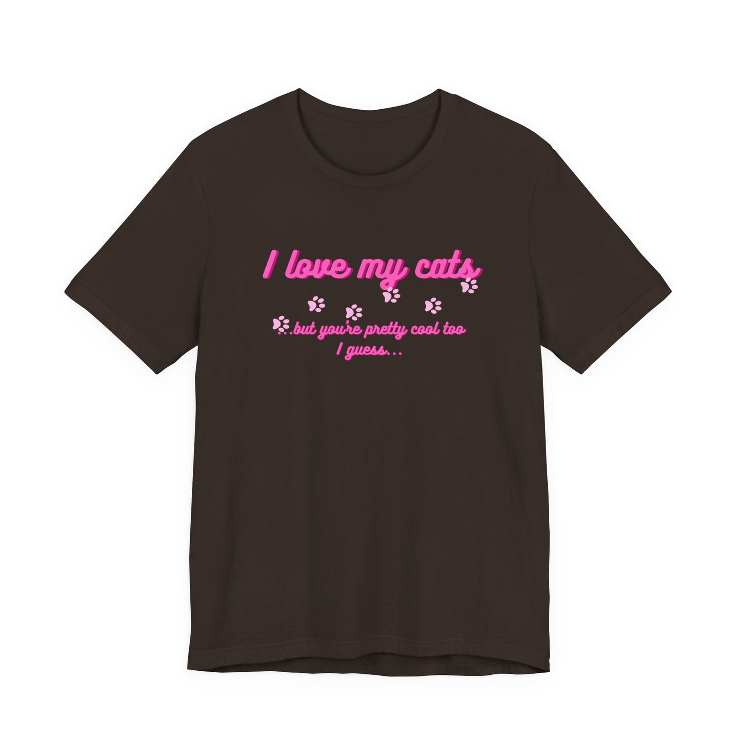Cute Cat Lover Tee | I Love My Cats T-Shirt for Pet Owners | Great Gift for Cat Lovers | Animal Lover Apparel