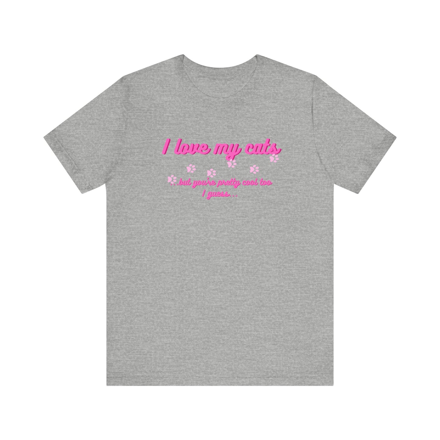 Cute Cat Lover Tee | I Love My Cats T-Shirt for Pet Owners | Great Gift for Cat Lovers | Animal Lover Apparel