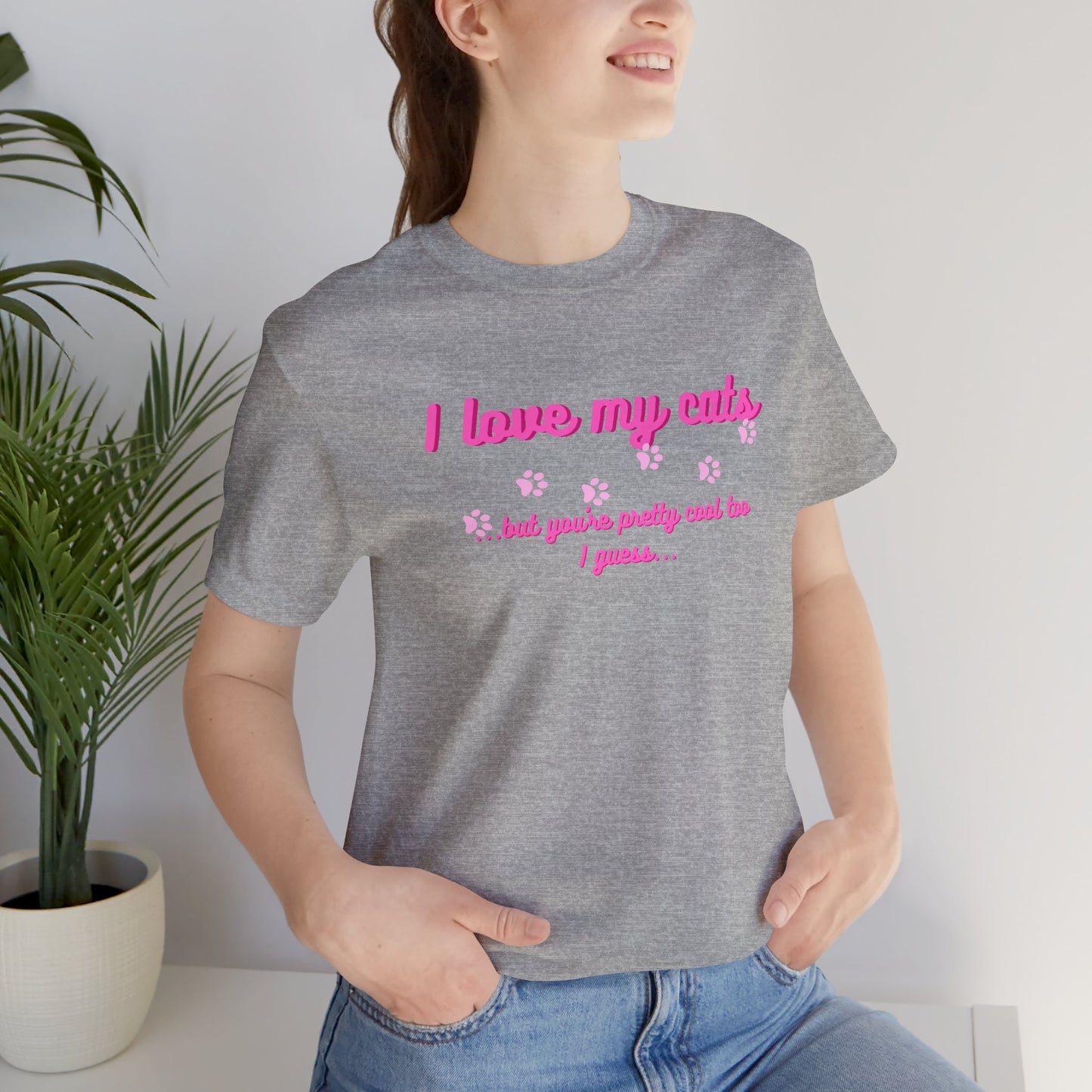 Cute Cat Lover Tee | I Love My Cats T-Shirt for Pet Owners | Great Gift for Cat Lovers | Animal Lover Apparel