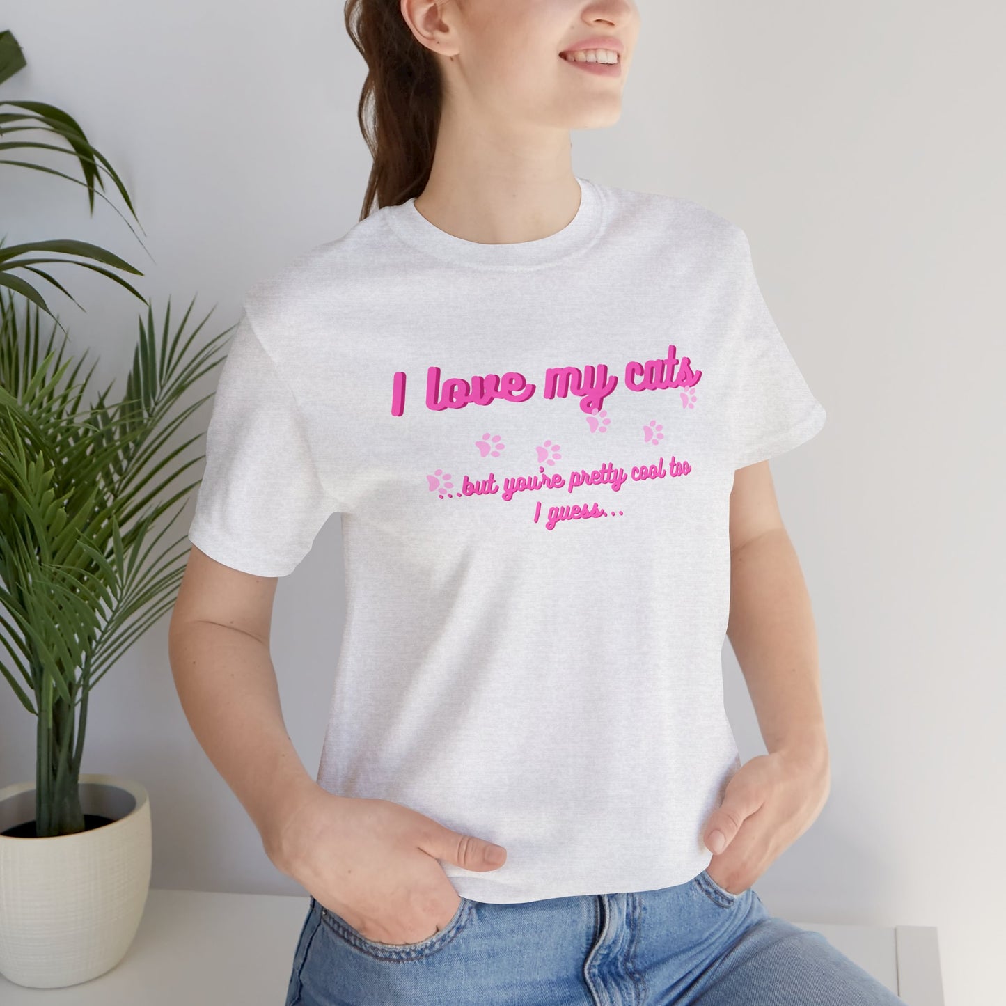 Cute Cat Lover Tee | I Love My Cats T-Shirt for Pet Owners | Great Gift for Cat Lovers | Animal Lover Apparel