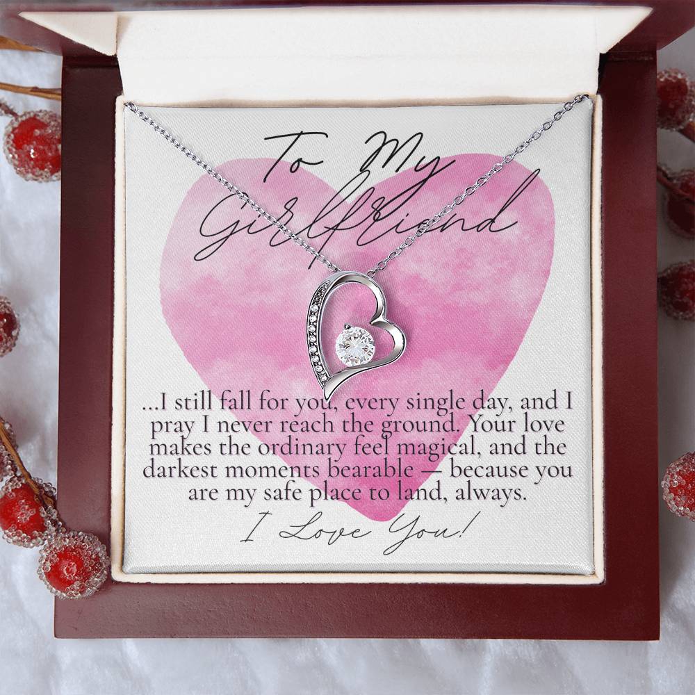 To My Girlfriend: I still fall for you...watercolor heart design