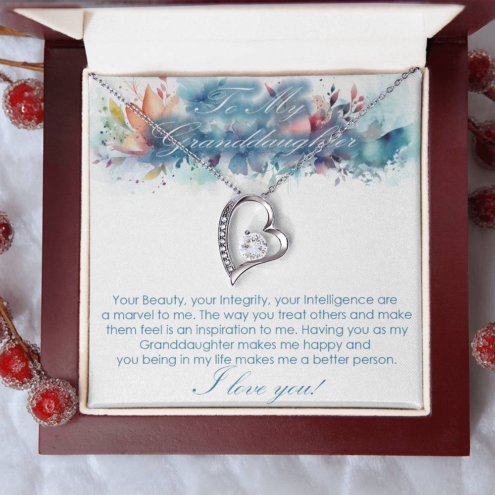 For Granddaughter Forever Love necklace