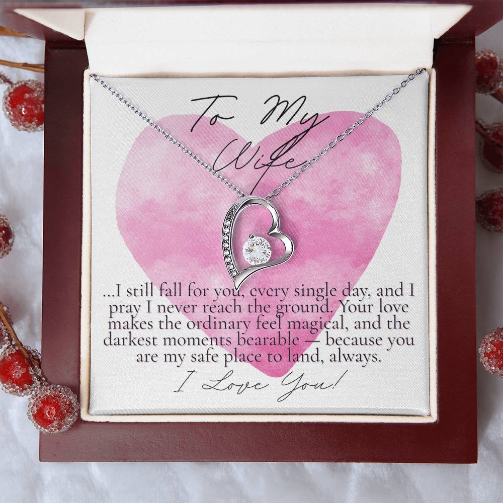 Romantic Gift for your wife: Watercolor Hearts Never reach the Ground (Forever Love version)