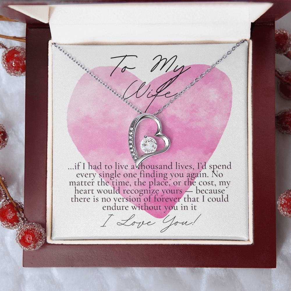 Romantic Necklace for your Wife: If I had to live a thousand years (Alluring Beauty Variation)