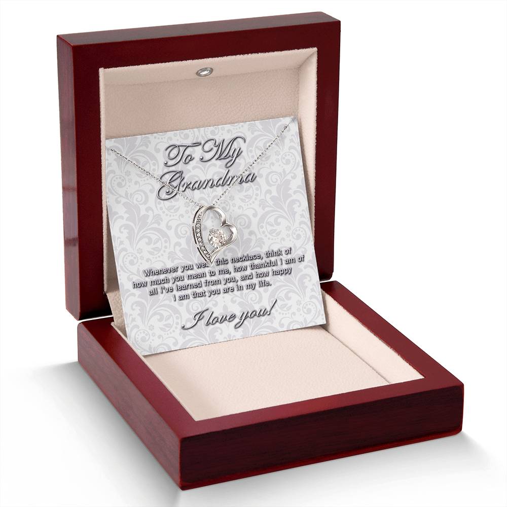 To My Grandma Forever Love necklace