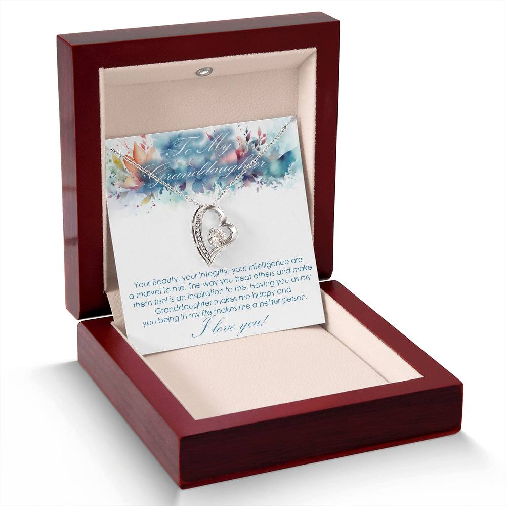 For Granddaughter Forever Love necklace