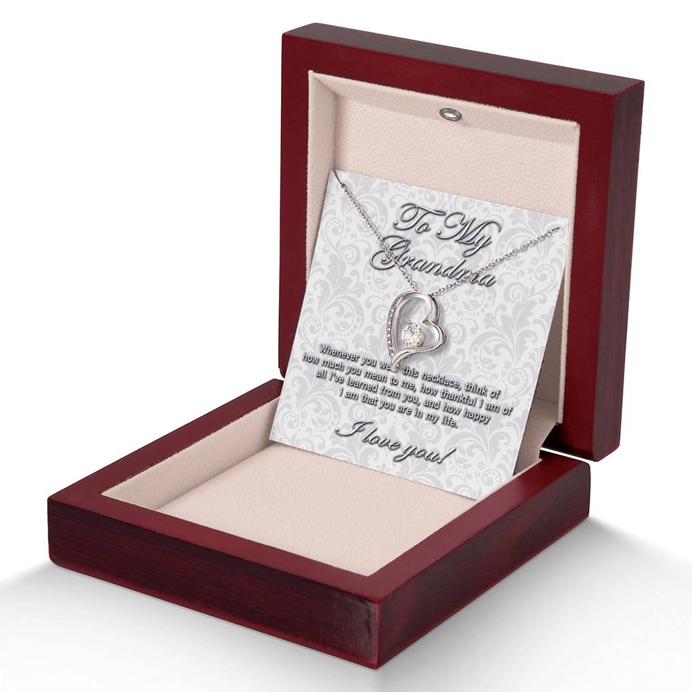 To My Grandma Forever Love necklace