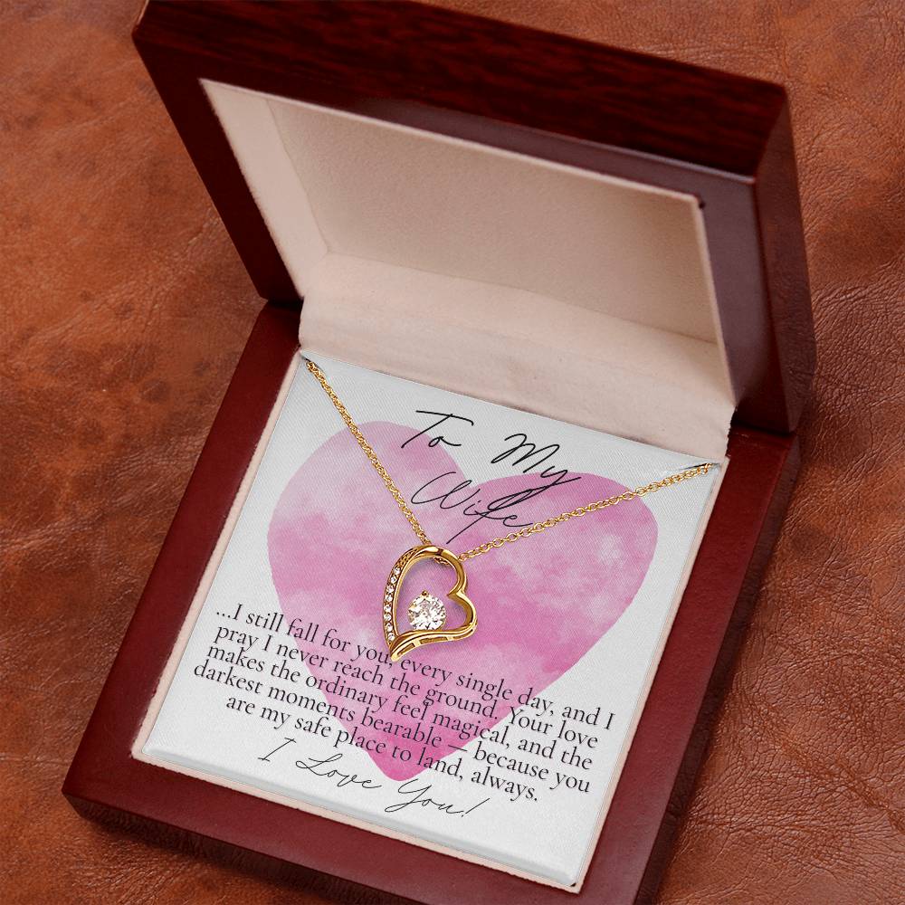 Romantic Gift for your wife: Watercolor Hearts Never reach the Ground (Forever Love version)