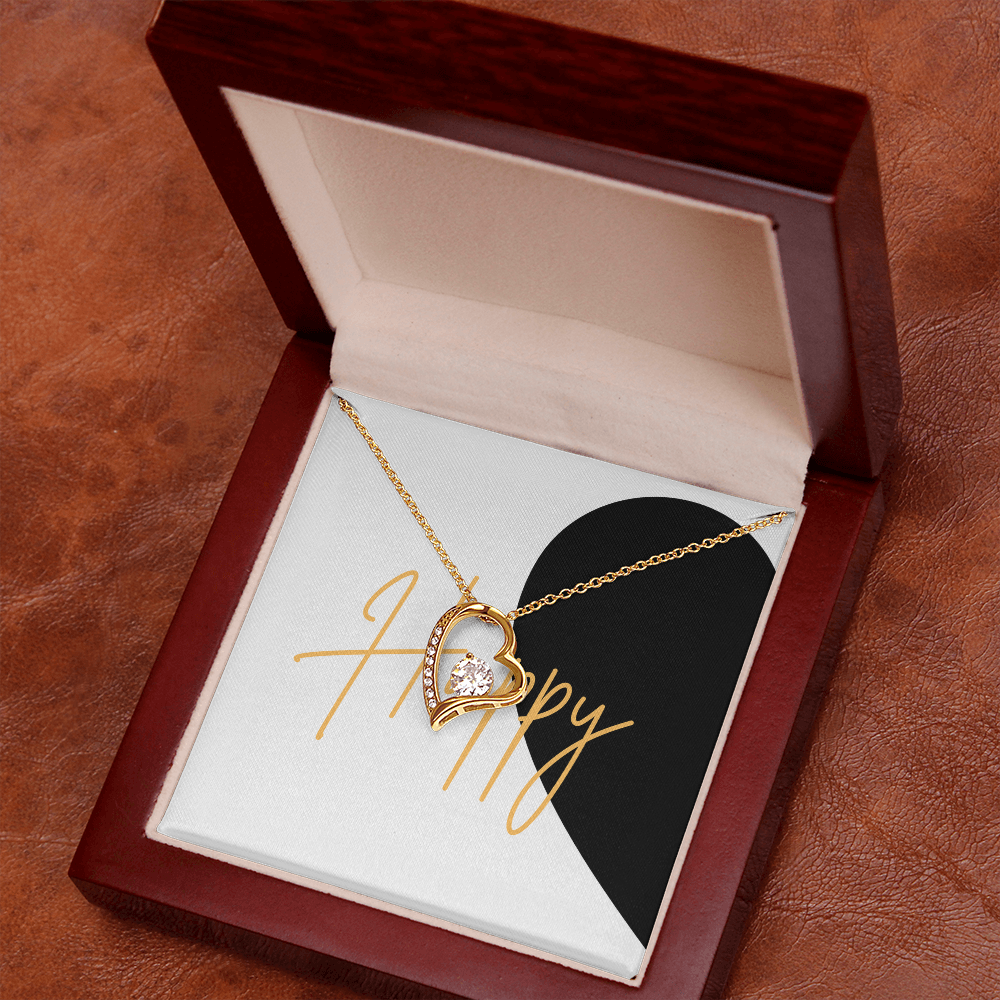 First Half of matching set Anniversary Gift for couples Forever Love necklace