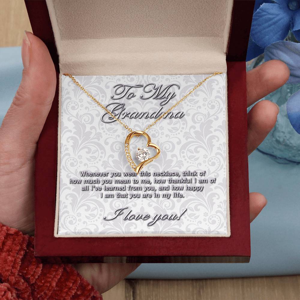 To My Grandma Forever Love necklace