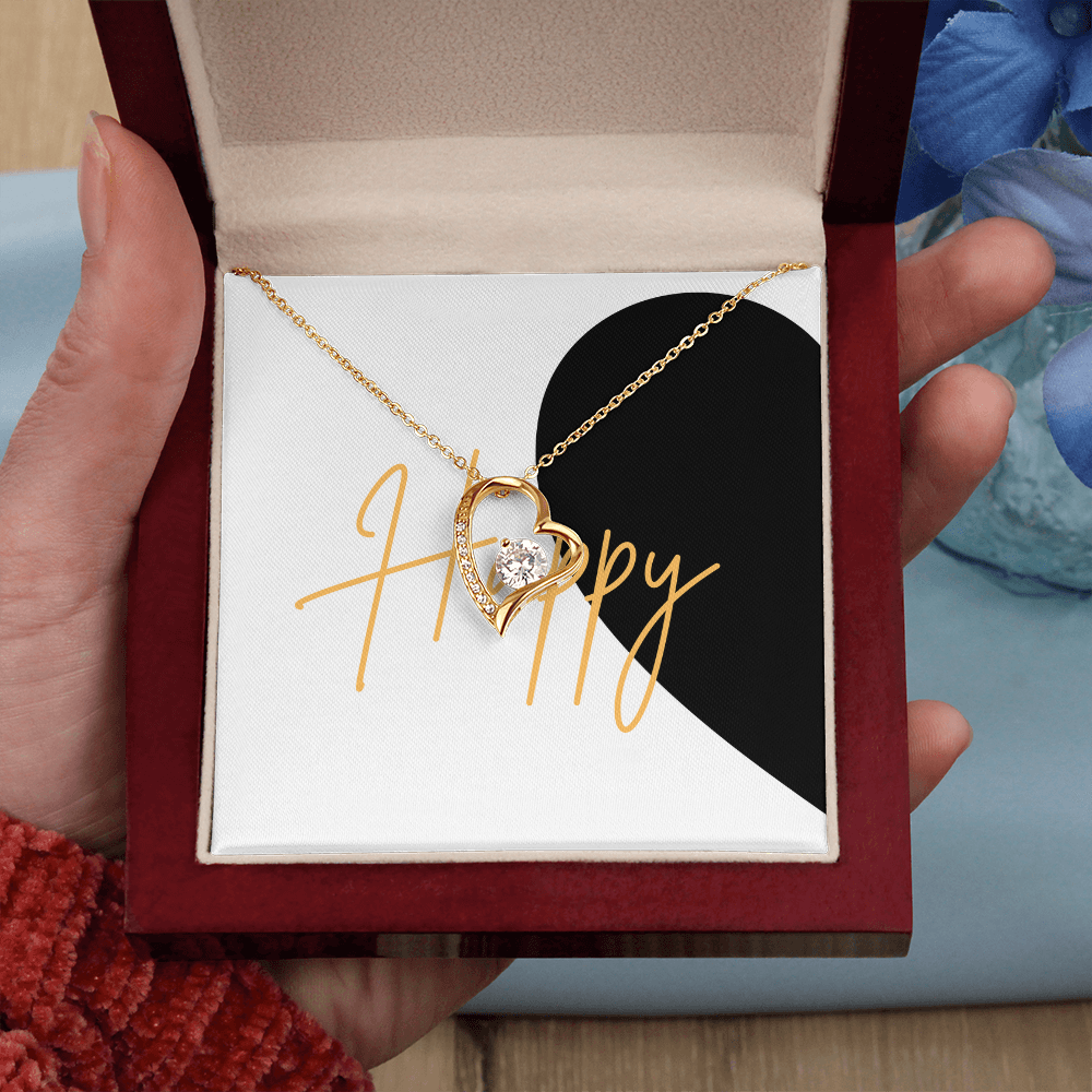First Half of matching set Anniversary Gift for couples Forever Love necklace