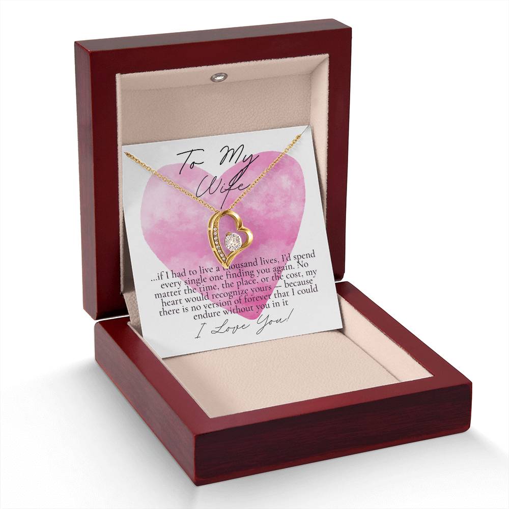 Romantic Necklace for your Wife: If I had to live a thousand years (Alluring Beauty Variation)