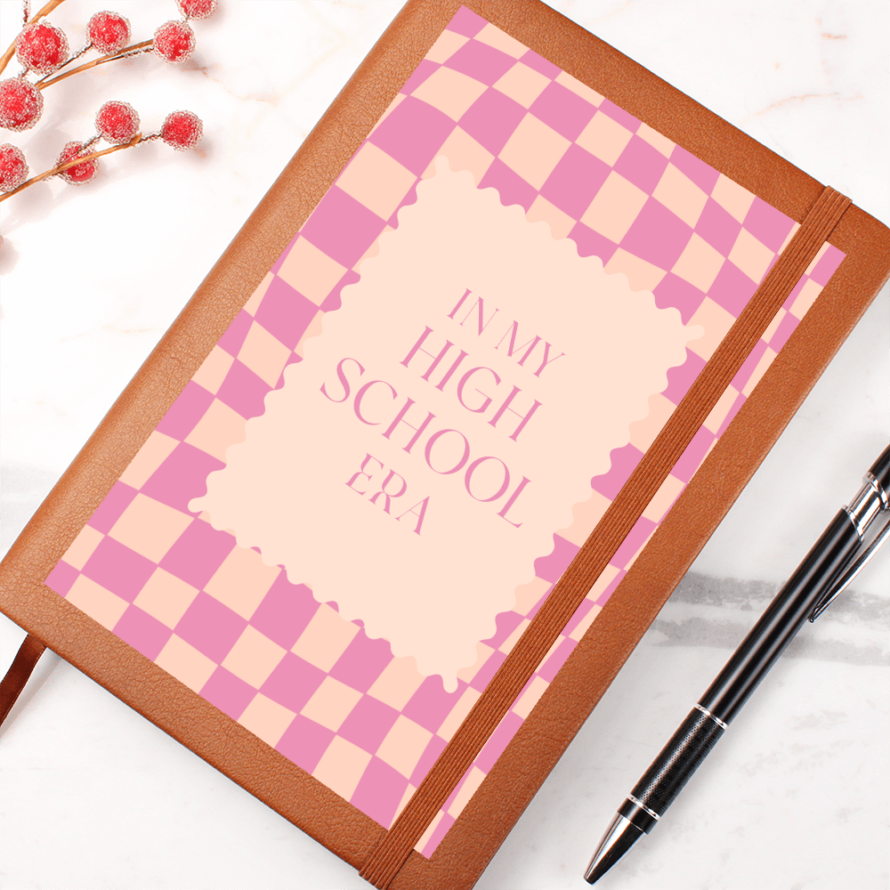 In my High School Era Pink and Tangerine retro Journal for Student or Teacher Back to School