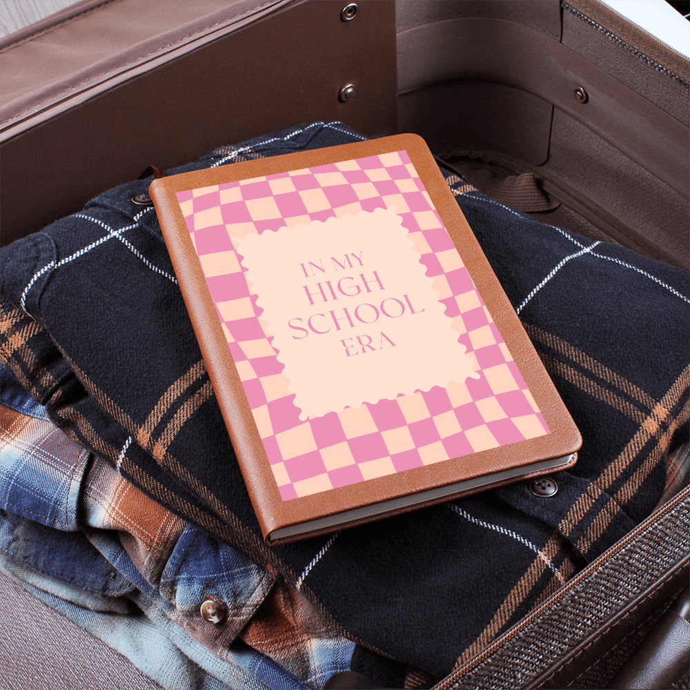 In my High School Era Pink and Tangerine retro Journal for Student or Teacher Back to School
