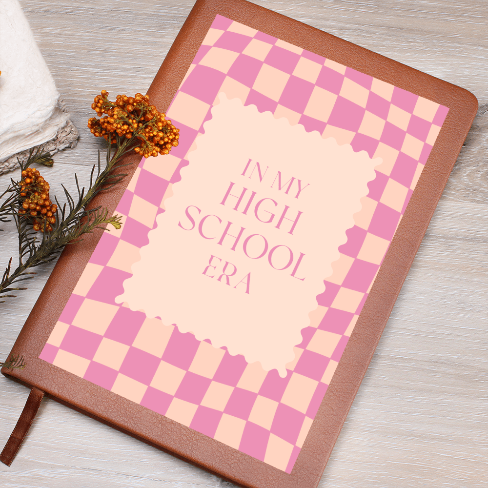In my High School Era Pink and Tangerine retro Journal for Student or Teacher Back to School