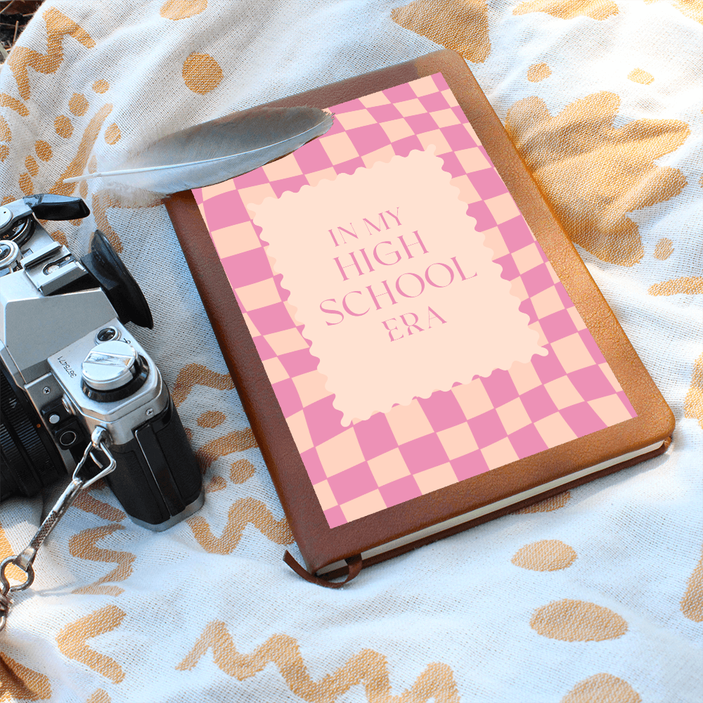 In my High School Era Pink and Tangerine retro Journal for Student or Teacher Back to School