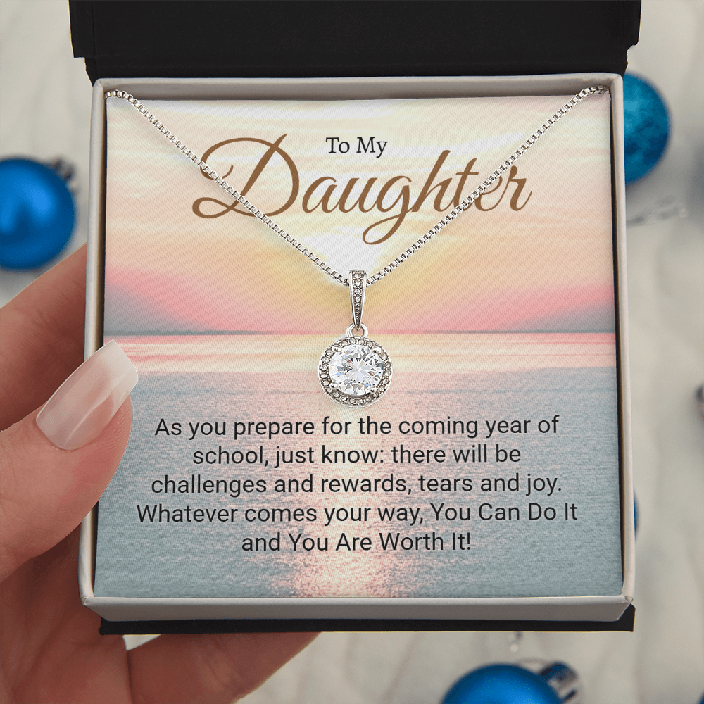 Back to school inspirational necklace with Eternal Hope Pendant