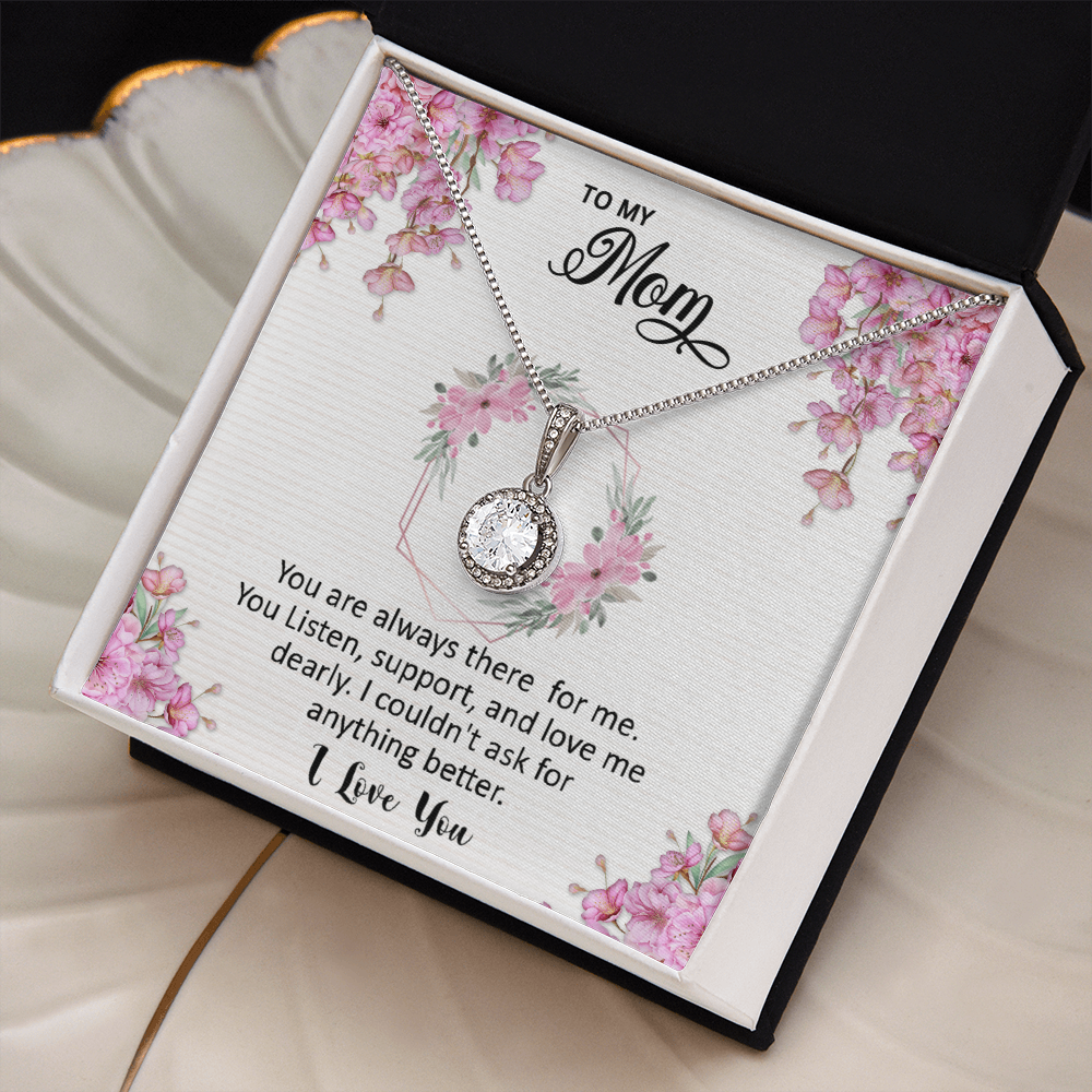 Mom, I love you dearly pink flower card (Eternal Hope variation)