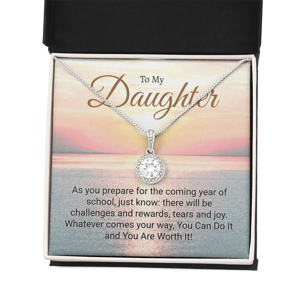 Back to school inspirational necklace with Eternal Hope Pendant