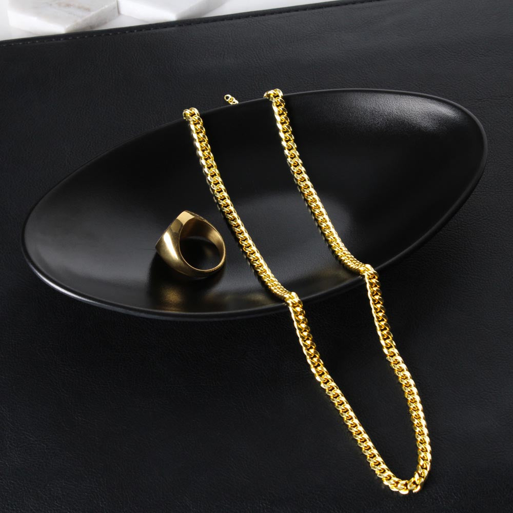 Second Half of matching set Anniversary Gift for couples Cuban Link chain