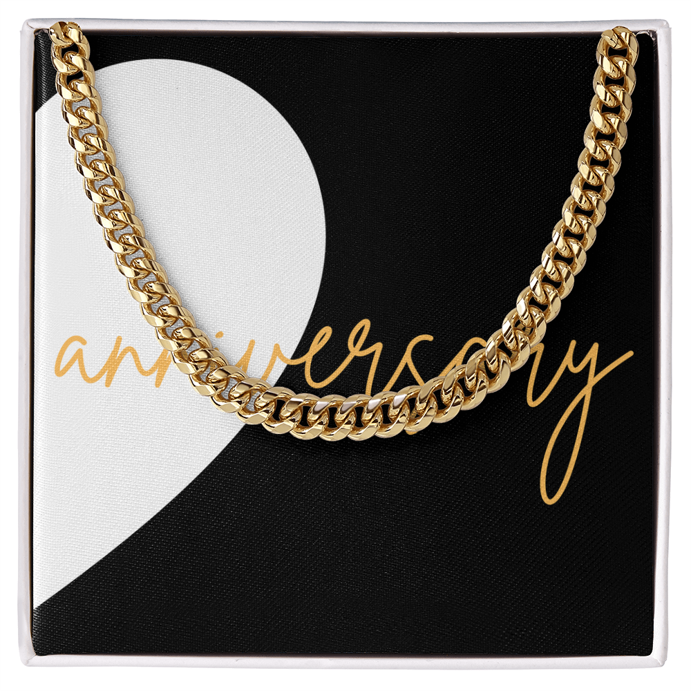 Second Half of matching set Anniversary Gift for couples Cuban Link chain