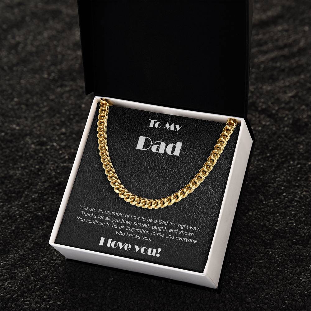 Cuban link chain for Dad
