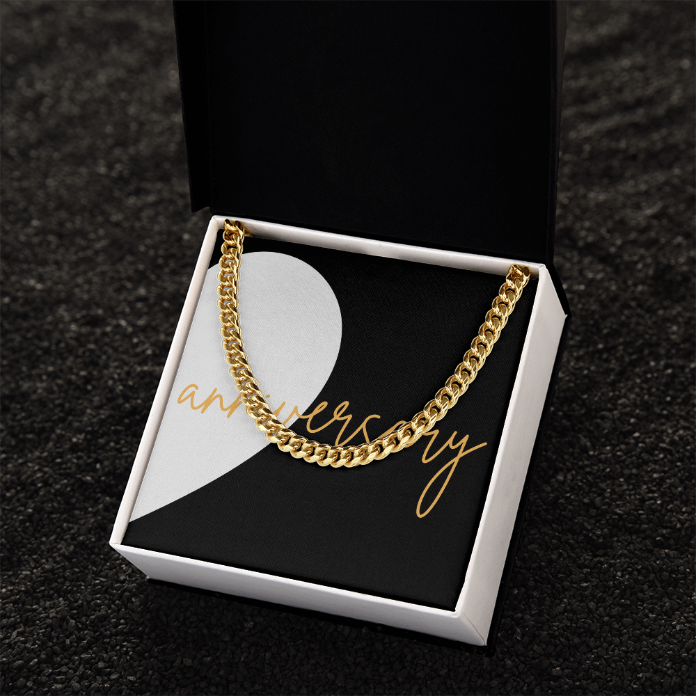 Second Half of matching set Anniversary Gift for couples Cuban Link chain