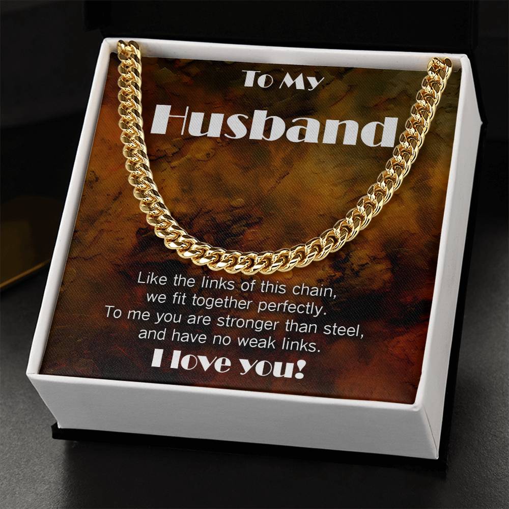 Cuban Link necklace for Husband: You have No Weak Links!