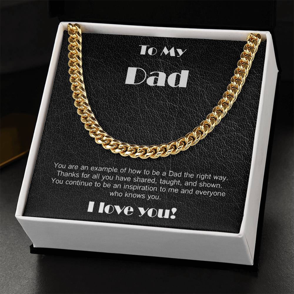Cuban link chain for Dad