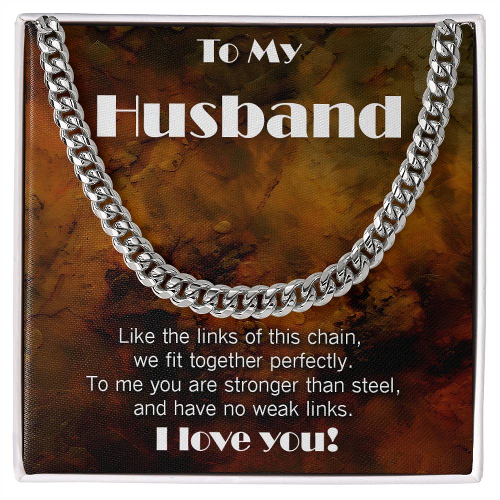 Cuban Link necklace for Husband: You have No Weak Links!