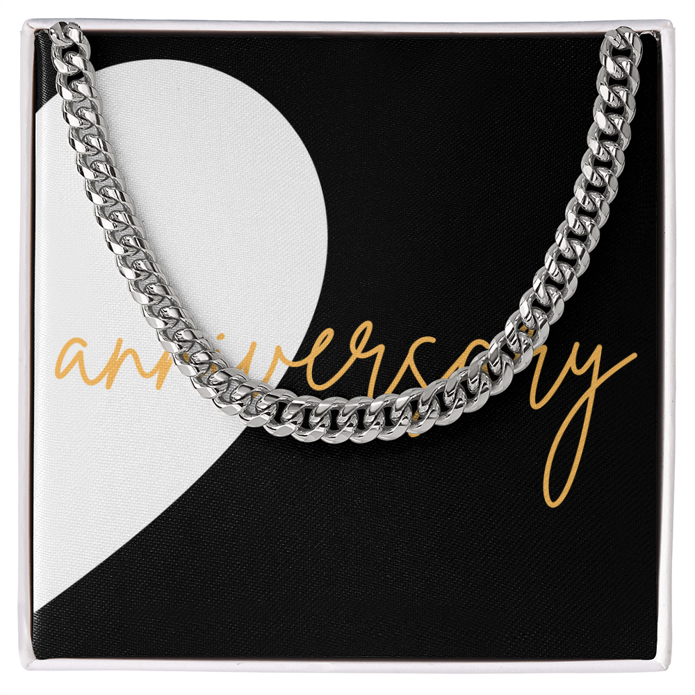 Second Half of matching set Anniversary Gift for couples Cuban Link chain
