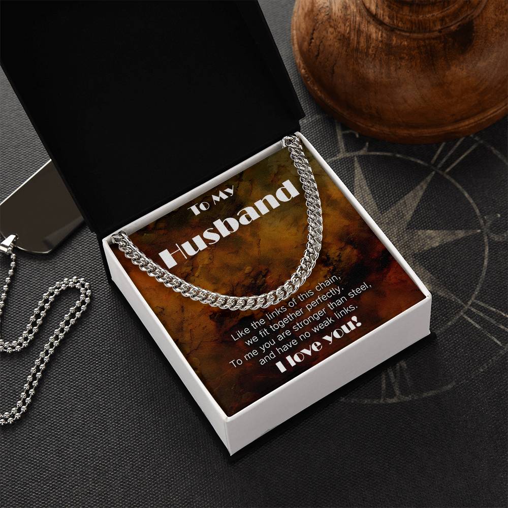 Cuban Link necklace for Husband: You have No Weak Links!