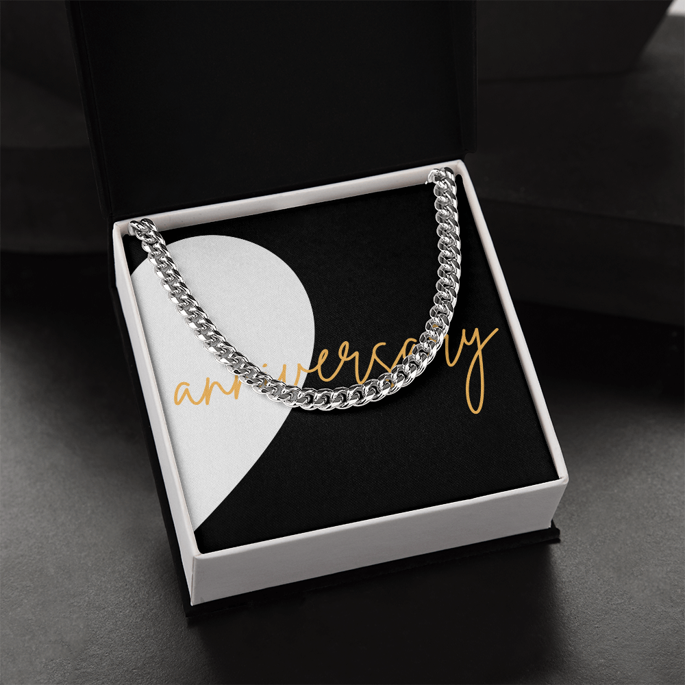 Second Half of matching set Anniversary Gift for couples Cuban Link chain