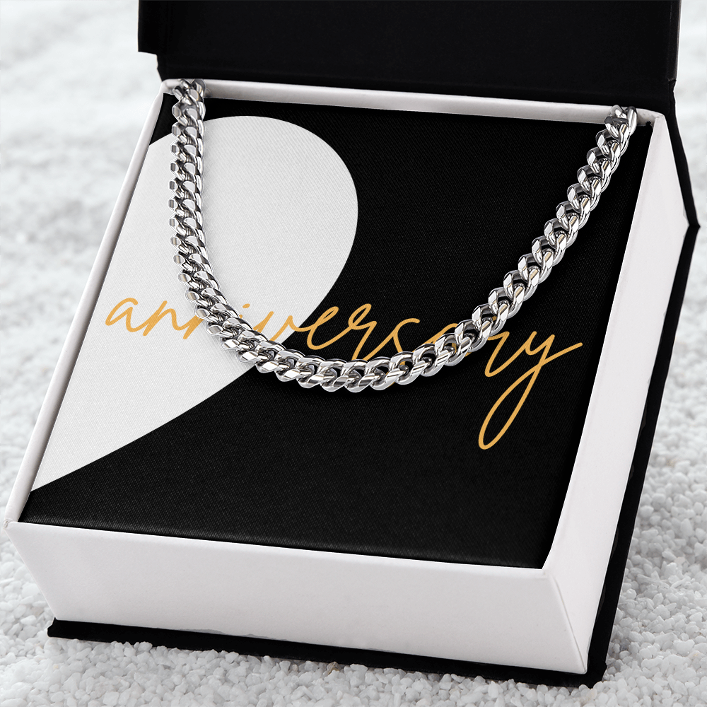 Second Half of matching set Anniversary Gift for couples Cuban Link chain